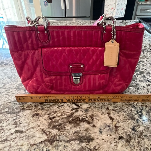 Pink Coach Purse - Picture 7 of 9